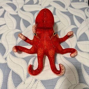 Red Octopus Plush Decorative Accent - Brand
